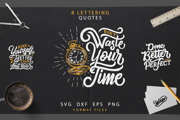 نوآوری های تایپوگرافی با ترکیب نوشته و عکس ساعت