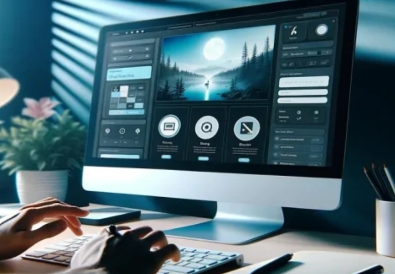 نمایش تنظیم قالب روی مانیتور