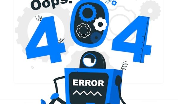 oops 404 error with broken robot concept illustration 114360 1932